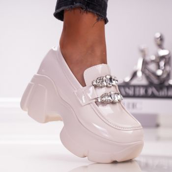 Pantofi Casual Glow - 3WL87 Beige
