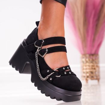 Pantofi Casual Heart - 3WL97 Black