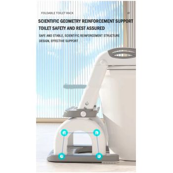 Reductor WC copii cu scarita 2 in 1 Little Mom Pink Teddy, pliabil cu colac moale detasabil, suport lat pentru picioare, manere ergonomice si protectie antistropire, inaltime reglabila, compatibilitate universala