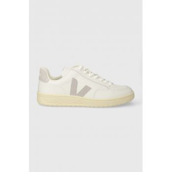 Veja sneakers din piele V-12 culoarea alb, XD0203484