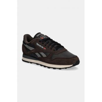 Reebok Classic sneakers din piele Classic Leather culoarea maro, 100201111