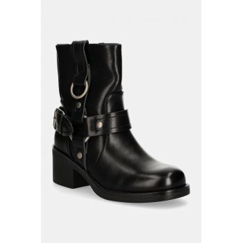 Answear Lab botine femei, culoarea negru, cu toc drept, izolare usoara ieftine