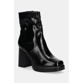Answear Lab botine femei, culoarea negru, cu toc drept, izolare usoara ieftine