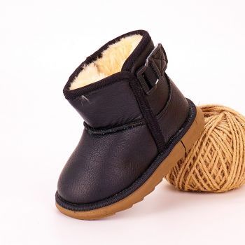 Ghete Copii Tip UGG Negre Clonza