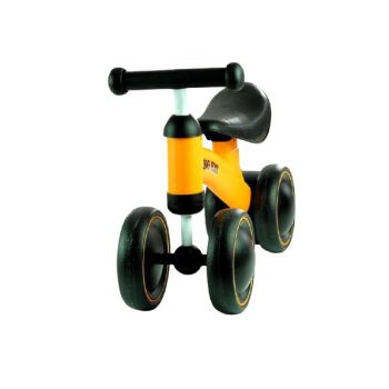 Ride-On fara pedale pentru copii YangKai galben de la 1 an, inaltimea pana la sezut 25 cm