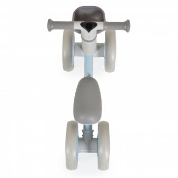 Mini vehicul Ride-On de echilibru Byox Mini Rider Albastru cu scaun moale ergonomic ce poate fi reglat in doua pozitii, cos frontal, raza de viraj limitata, roti din cauciuc Eva,de la 12 luni pana la greutatea maxima de 20 kg