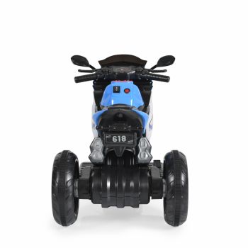 Motocicleta electrica 60W MP3USB acumulator si lumini LED Hurricane Blue