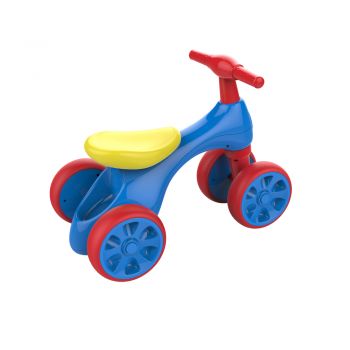 Ride-On vehicul pedagogic Quad bleu Mandelli cu roti cauciucate, compartiment de depozitare, greutate maxim admisa 20 kg