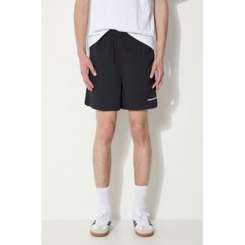 thisisneverthat pantaloni scurti Jogging Short - UPDATED barbati, culoarea negru, TN241WSONS04