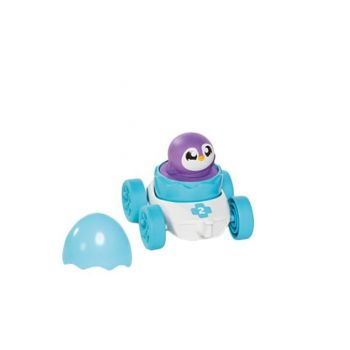 Jucarie interactiva pentru bebelusi Tomy Toomies - Ou de curse, Alb-Albastru Jucarie interactiva pentru bebelusi Tomy Toomies - Ou de curse, Alb-Albastru