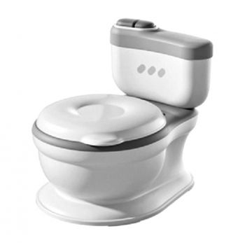 Olita cu sunete tip minitoaleta Little Mom cu adaptor moale GreyPurple