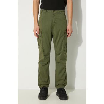Alpha Industries pantaloni Squad Pant barbati, culoarea verde, drept, 188202