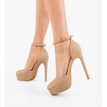Pantofi dama Malika Bej ieftini