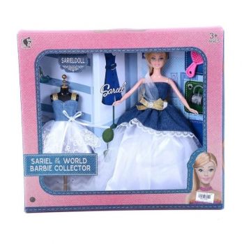 Papusa Sariel cu Rochie Eleganta si Accesorii