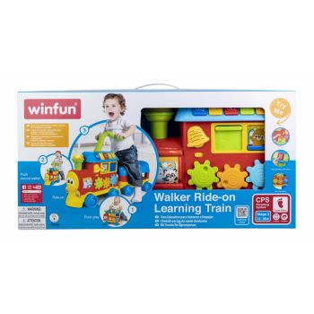 Trenulet antemergator fara pedale pentru copii Winfun, pentru copiii cu varsta incepand de la 12 luni, melodii vesele, lumini