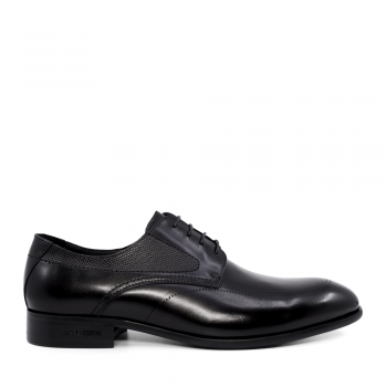 Pantofi derby bărbați Enzo Bertini negri din piele 1789bp2068n