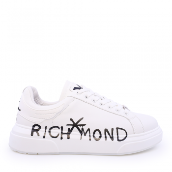 Sneakers bărbați John Richmond albi din piele naturală 2269bp25314a