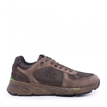 Sneakers bărbați Premiata Mase maro din piele  și textil 1698BP6875M