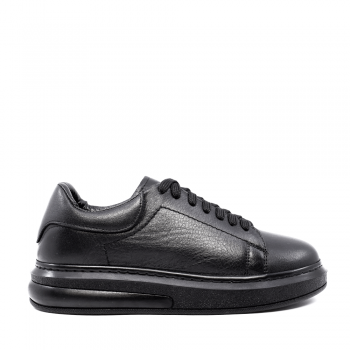 Sneakers femei Benvenuti negri din piele 2758dp230n ieftini