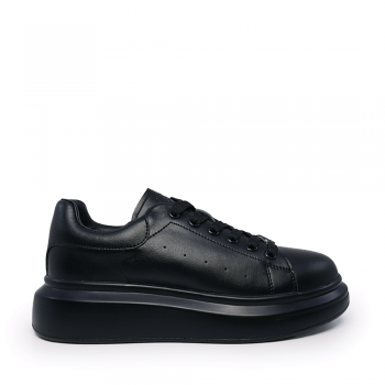 Sneakers Benvenuti negri din piele 3749dp312n