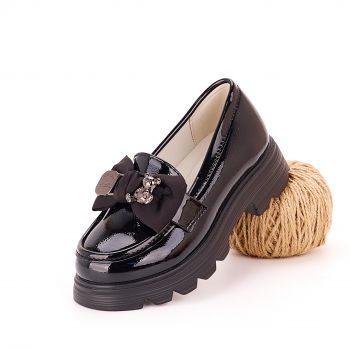 Pantofi Fata Negri Piele Ecologica Wellda