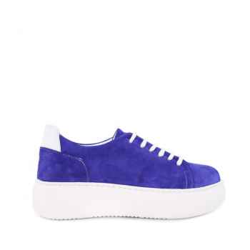 Pantofi femei Benvenuti albastri din piele întoarsă 2385DP1448VBL ieftini la reducere