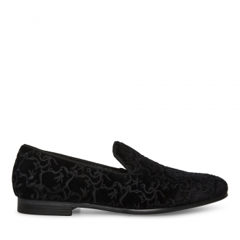Pantofi tip loafer bărbați Steve Madden KARSON negri din catifea 1476BPKARSONN ieftini de firma originali