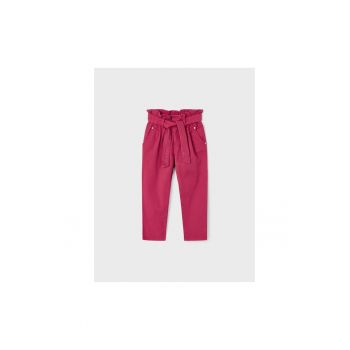 Pantaloni lungi -  302072859 - Bumbac - Elastan - Claret