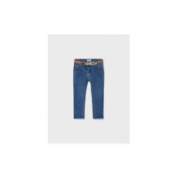 Pantaloni lungi -  302073221 - Poliester - Albastru marin