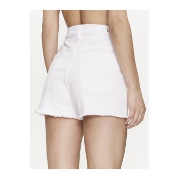 Pantaloni scurti dama -  302923922 - Bumbac - Alb