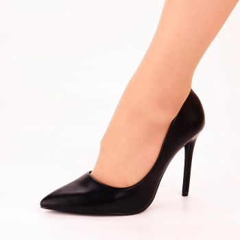 Pantofi Dama Negri Cu Toc Subtire Selzin ieftini