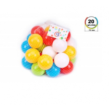Set mingi colorate diametru 7 cm TechnoK 20 bucati