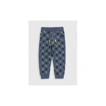 Pantaloni lungi -  301140931 - Bumbac - Elastan - Albastru marin