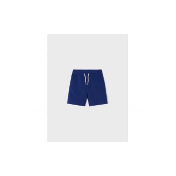 Pantaloni lungi -  302021673 - Bumbac - Poliester - Elastan - Albastru marin
