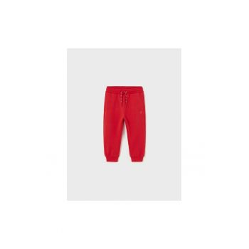 Pantaloni lungi -  302022328 - Bumbac - Poliester - Elastan - Rosu