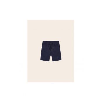 Pantaloni lungi -  302027996 - Bumbac - Elastan - Albastru marin