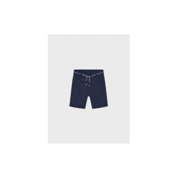 Pantaloni lungi -  302028153 - Bumbac - Elastan - Albastru marin