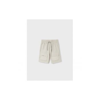 Pantaloni lungi -  302031382 - Bumbac - Poliester - Ecru