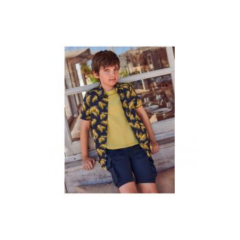 Pantaloni lungi -  302031412 - Bumbac - Elastan - Albastru marin
