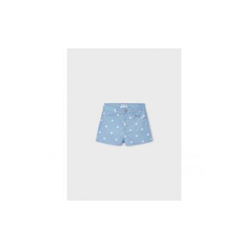 Pantaloni lungi -  302069330 - Bumbac - Elastan - Albastru