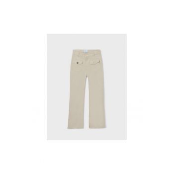 Pantaloni lungi -  302083220 - Bumbac - Bej