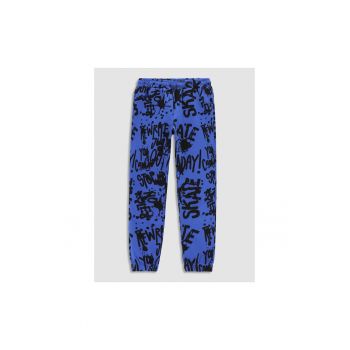 Pantaloni lungi -  302616725 - Bumbac - Albastru marin