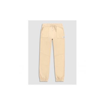 Pantaloni lungi -  302616817 - Bumbac - Bej
