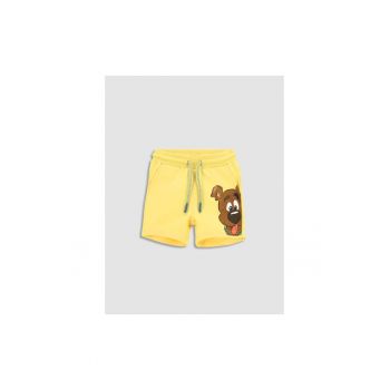 Pantaloni lungi -  302623693 - Bumbac - Elastan - Galben