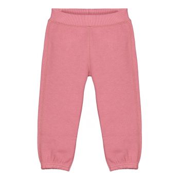 Pantaloni sport de bumbac cu detaliu grafic