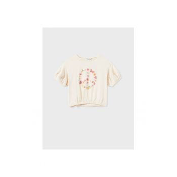 Tricou copii -  Bumbac - Bej