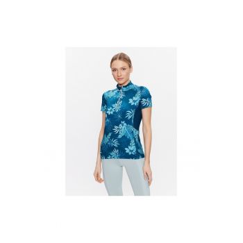 Tricou dama pentru ciclism -  Poliester - Albastru marin