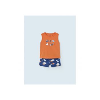 Compleu bluza si pantaloni -  302024940 - Bumbac - Elastan - Albastru marin - C