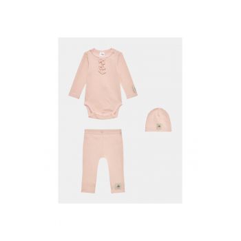Compleu body - pantaloni si caciulita Fete -  303279677 - Bumbac