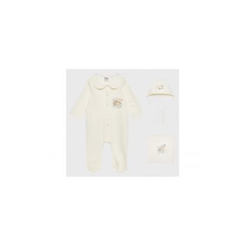 Compleu copii - 2 piese -  302178056 - Bumbac - Ecru